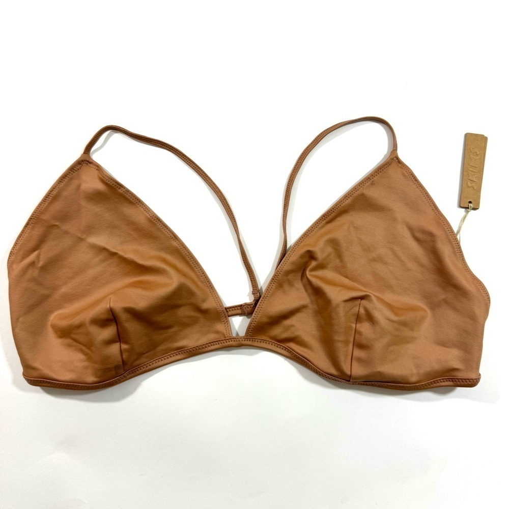 New DAMAGED Skims Swim Wet Jersey Triangle Bra Top